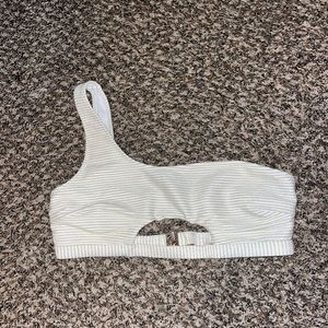 Sparkly one shoulder bikini top